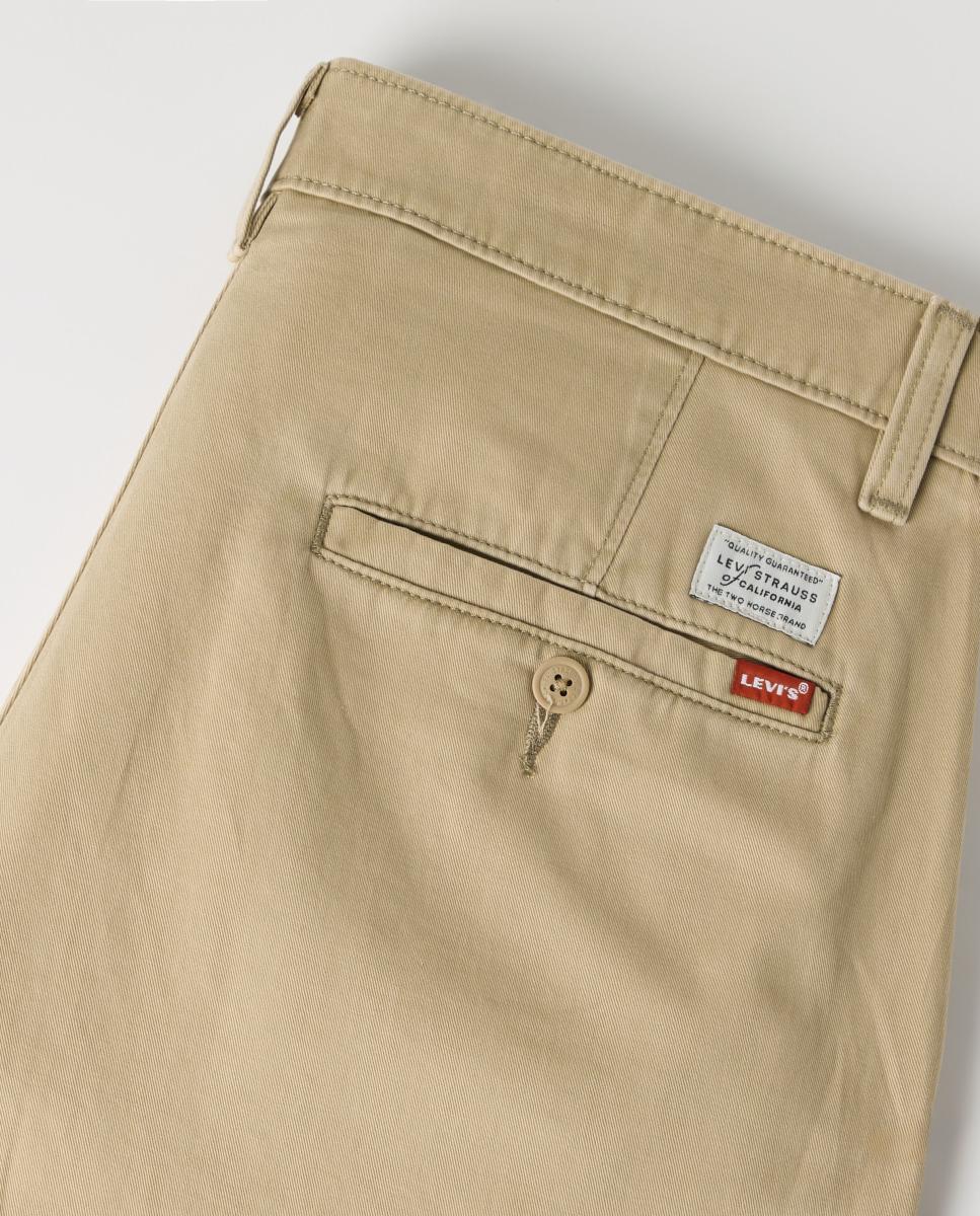 Calças Chino XX Baggy Pleated Caqui-6
