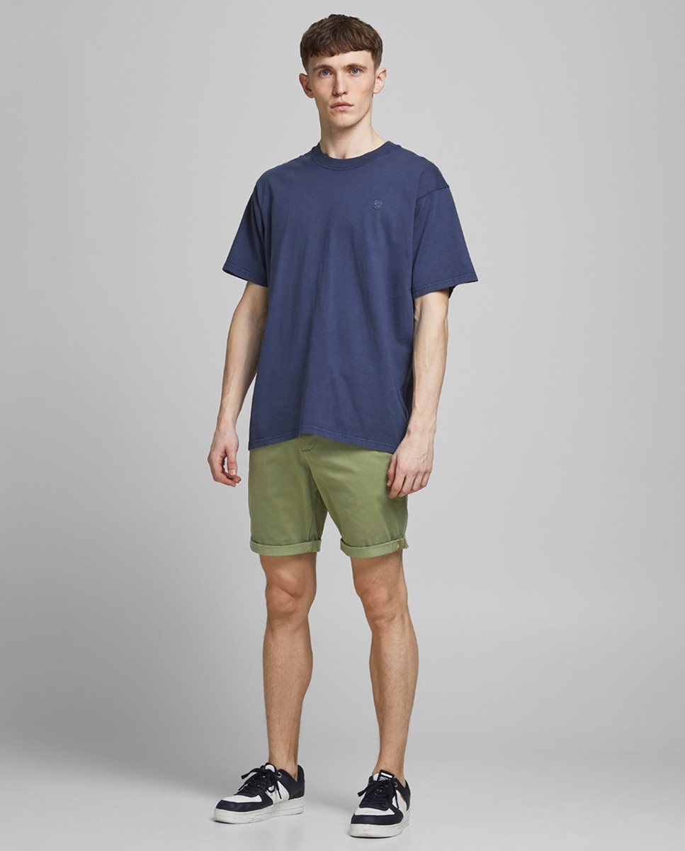 Bermudas chino verdes Verde-acinzentado-1