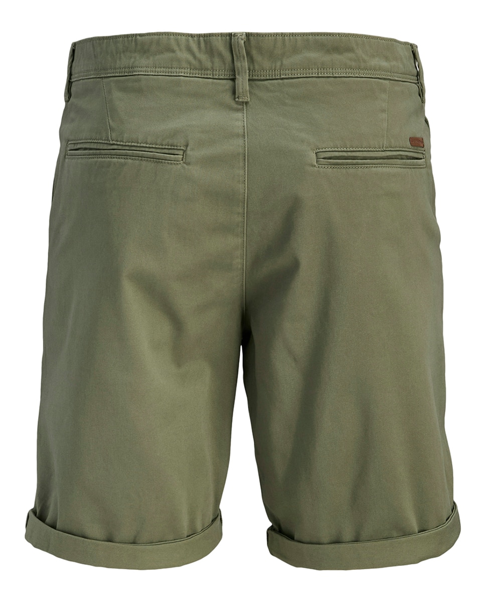 Bermudas chino verdes Verde-acinzentado-8