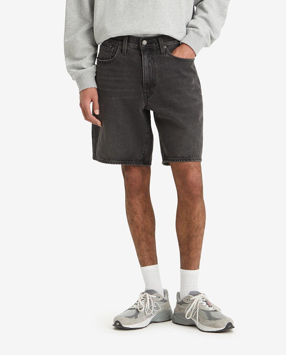 Bermudas de Ganga 468 Loose™ de Algodão Preto-2