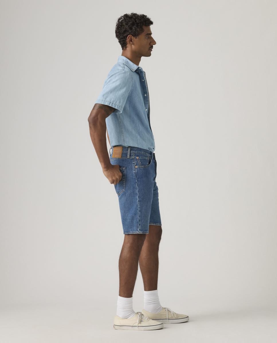 Bermudas de Ganga 501® Original de Algodão Azul-4