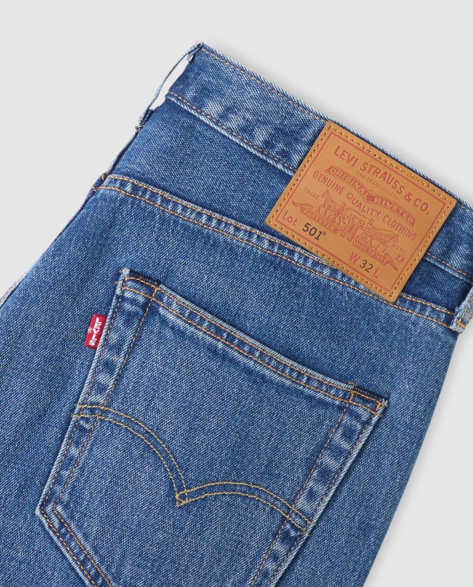 Bermudas de Ganga 501® Original de Algodão Azul-6