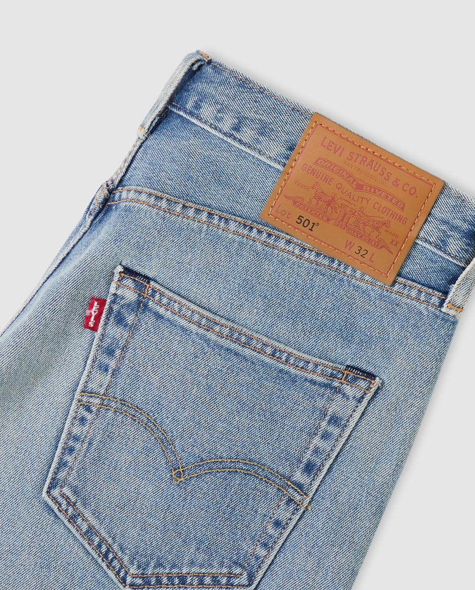 Bermudas de Ganga 501® Original de Algodão Azul-6