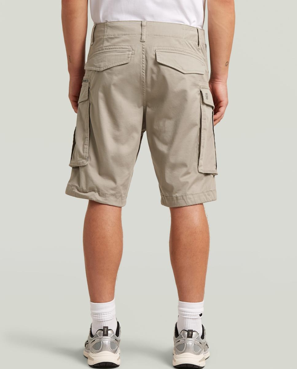 Bermudas cargo castanhas de algodão BCI Bege-3