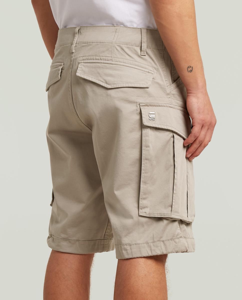 Bermudas cargo castanhas de algodão BCI Bege-4