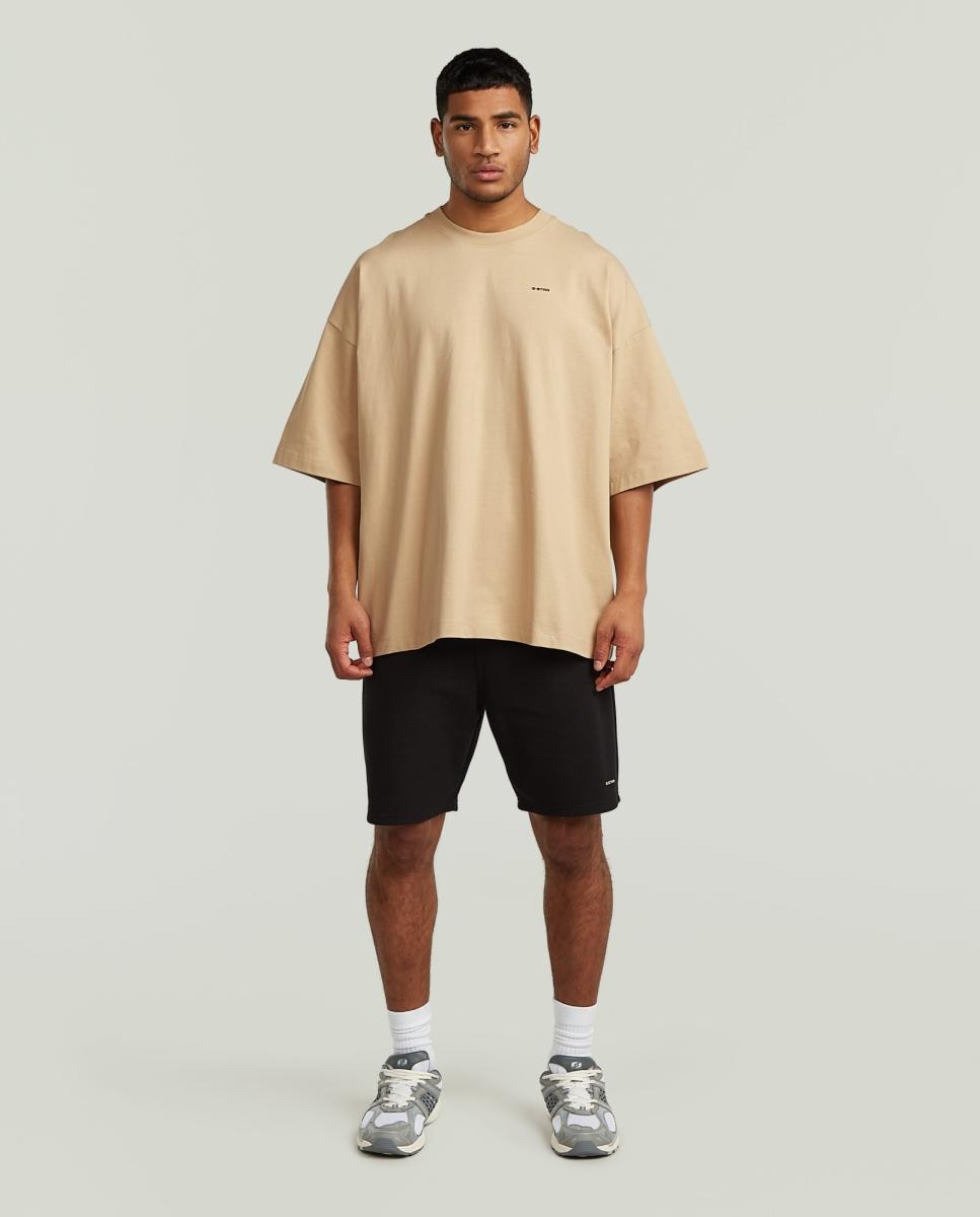 Imagem 0 de Calções de Malha com Cintura Média