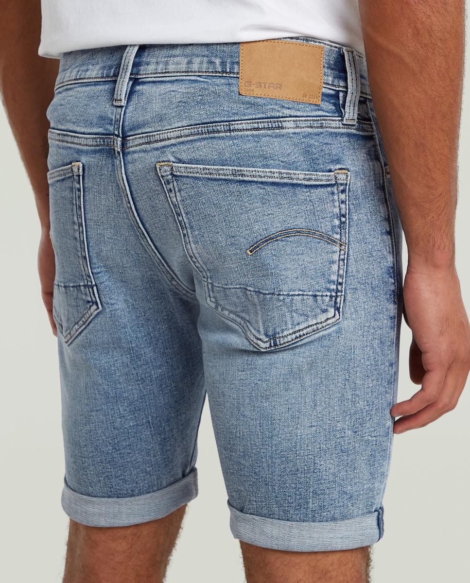 Bermudas de Ganga 3301 Justas com 5 Bolsos Azul-4