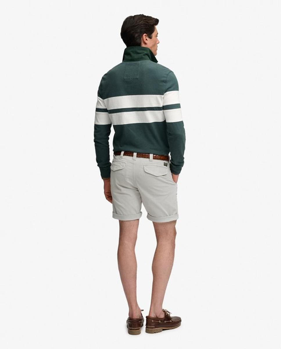 Bermudas Utility Chino Cinzento-claro-2
