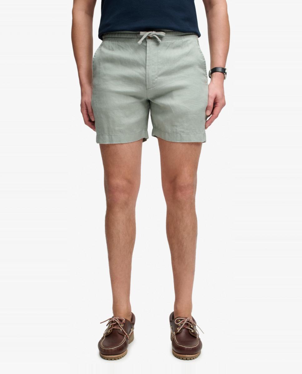 Bermudas de Linho Merchant Verde-2