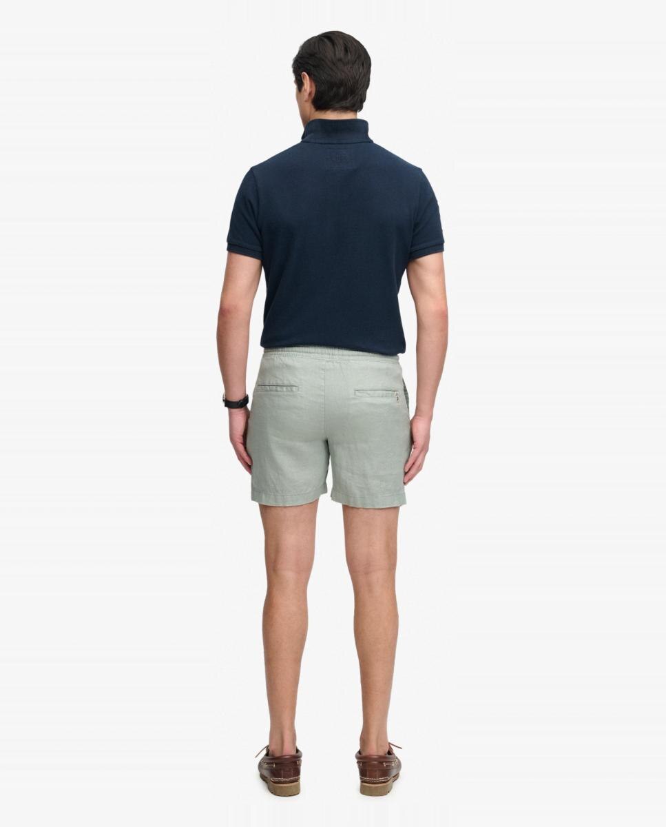 Bermudas de Linho Merchant Verde-5