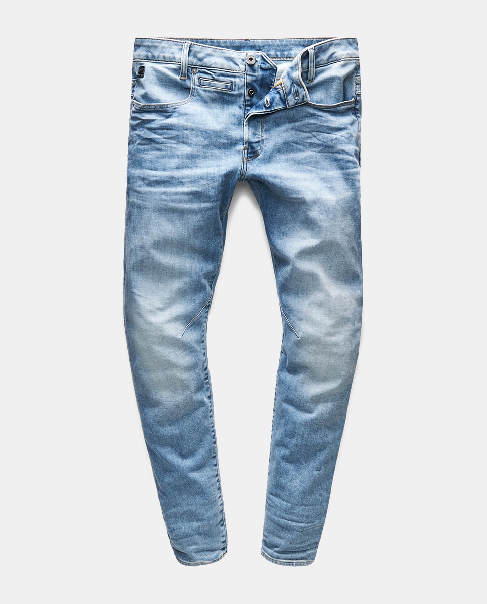 Jeans D-Staq slim azul-claro de homem Azul-claro-5
