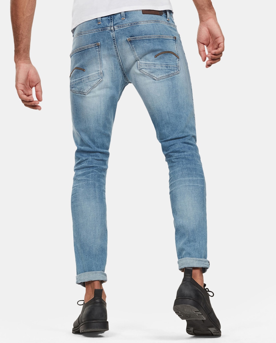 Jeans Revend skinny azul-claro de homem Azul-claro-2