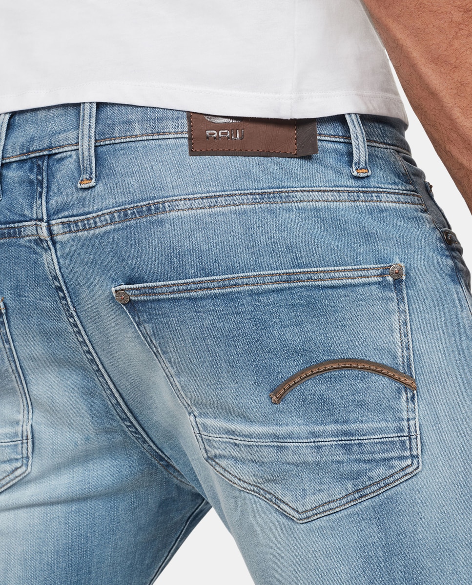 Jeans Revend skinny azul-claro de homem Azul-claro-3