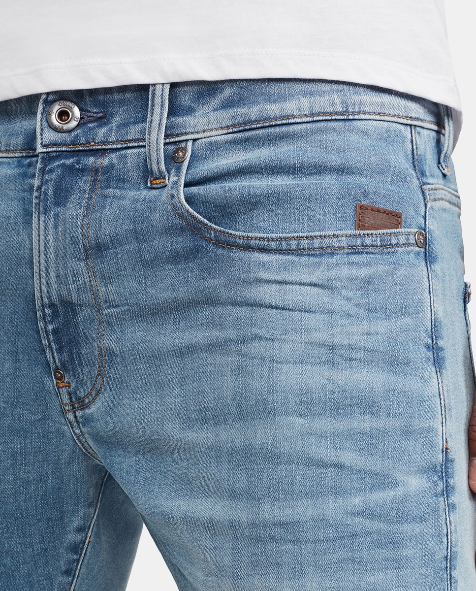 Jeans Revend skinny azul-claro de homem Azul-claro-4