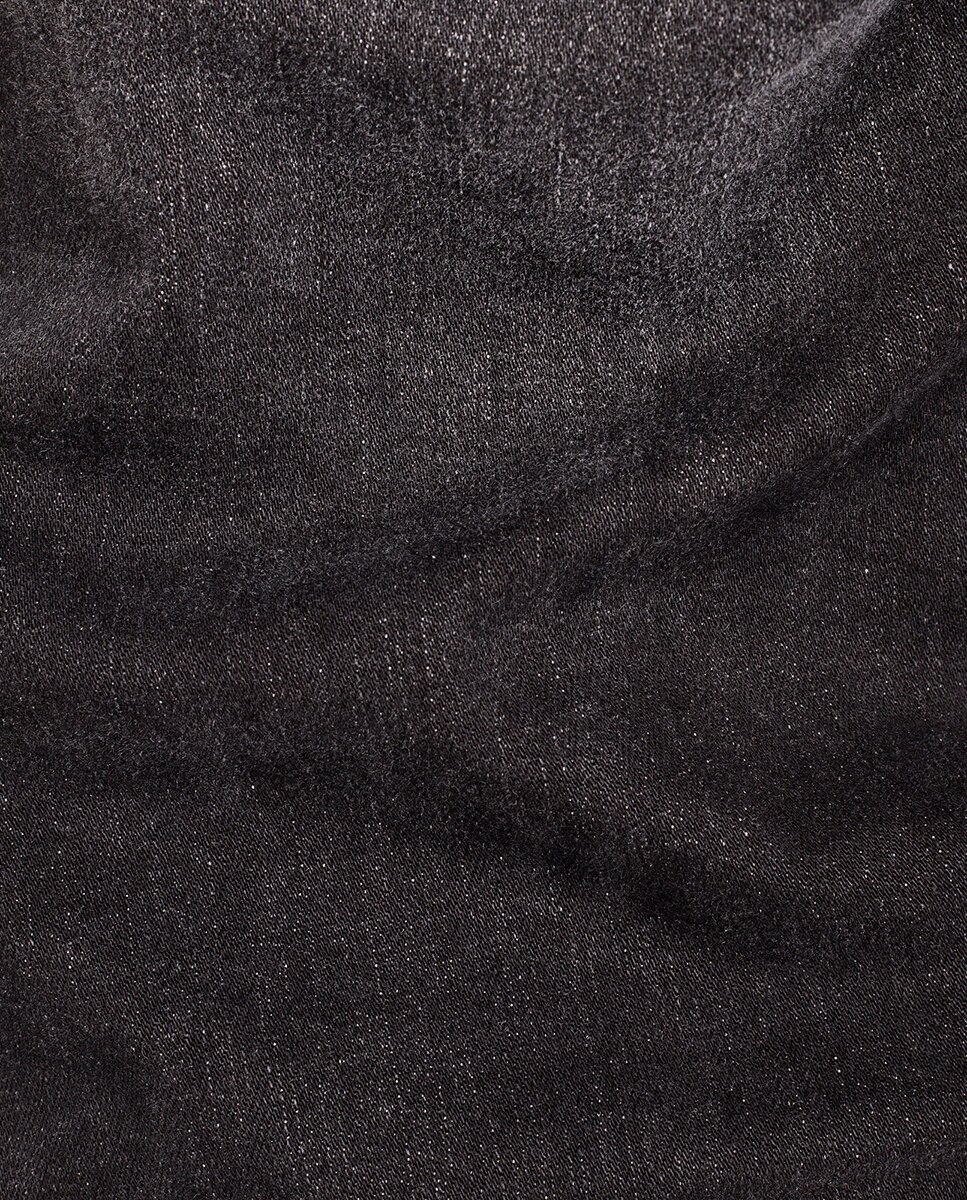 Jeans Revend skinny pretas de homem Preto-7