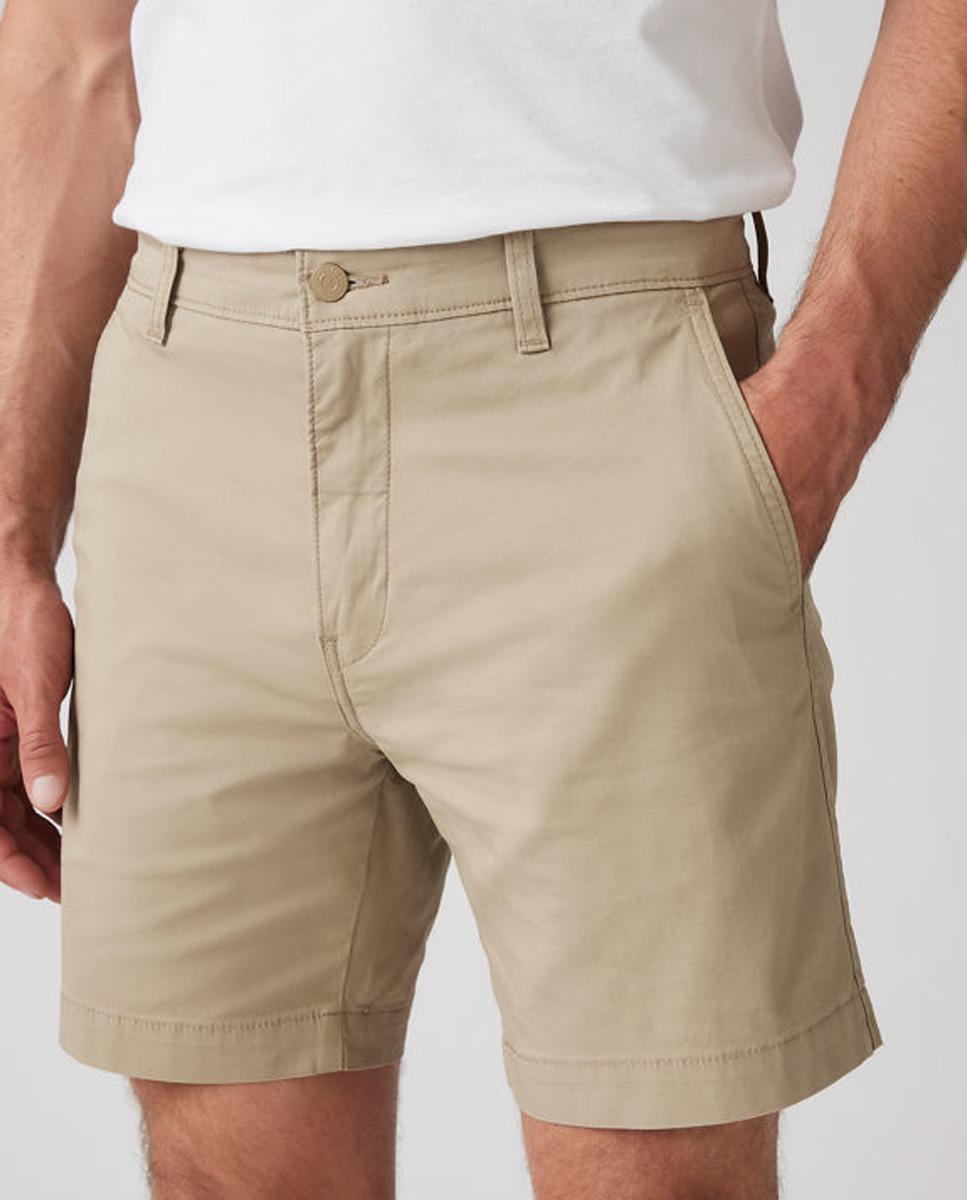 Bermudas chino bege Bege-2