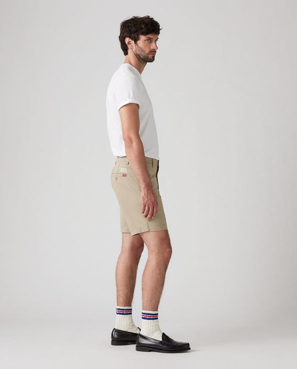 Bermudas chino bege Bege-4