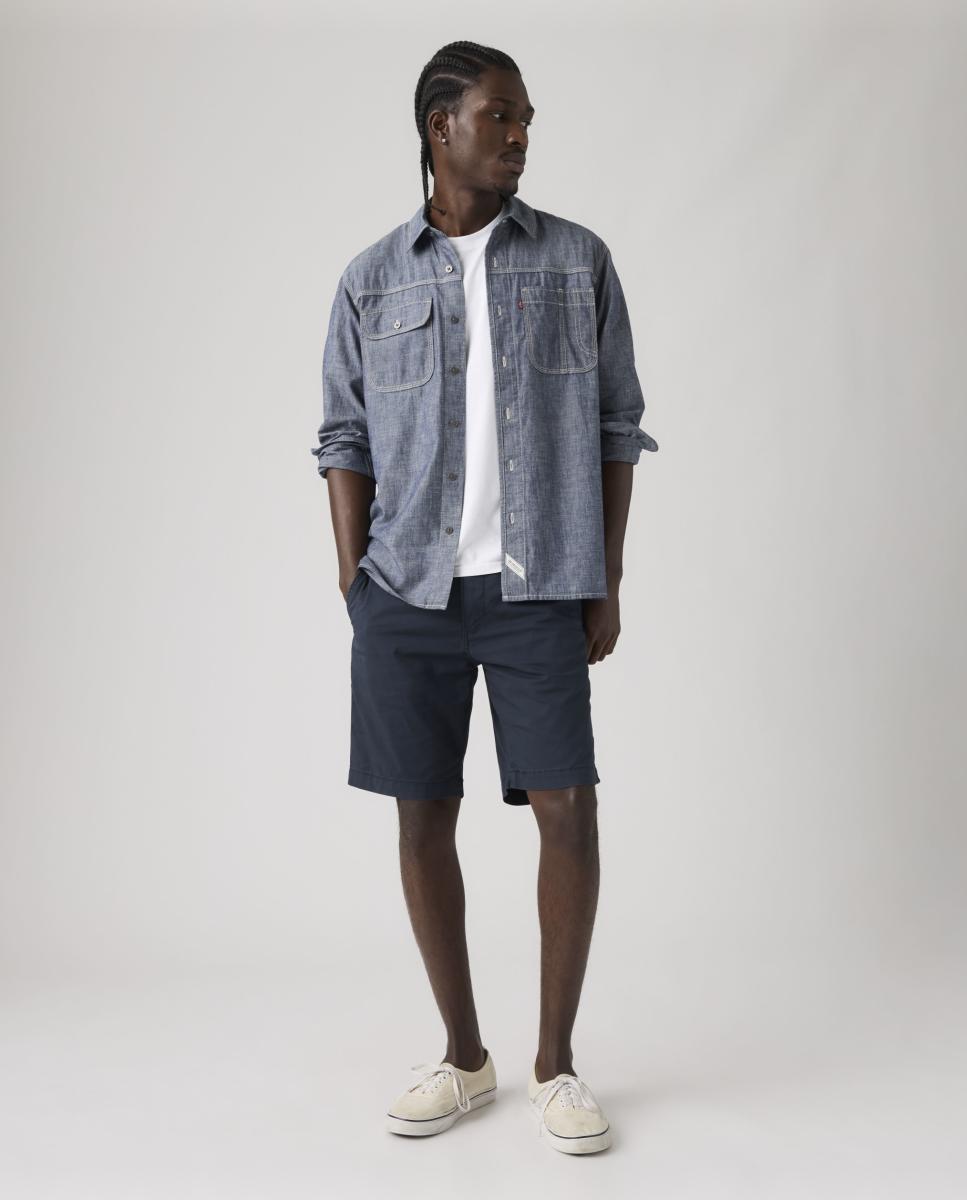 Imagem 0 de Bermudas chino azul-marinho