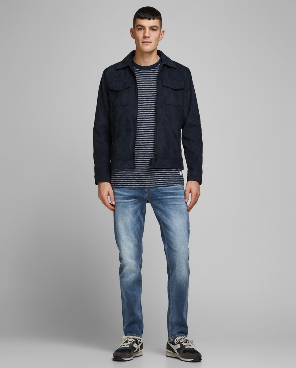 Jeans Mike relaxed comfort azuis Azul-1