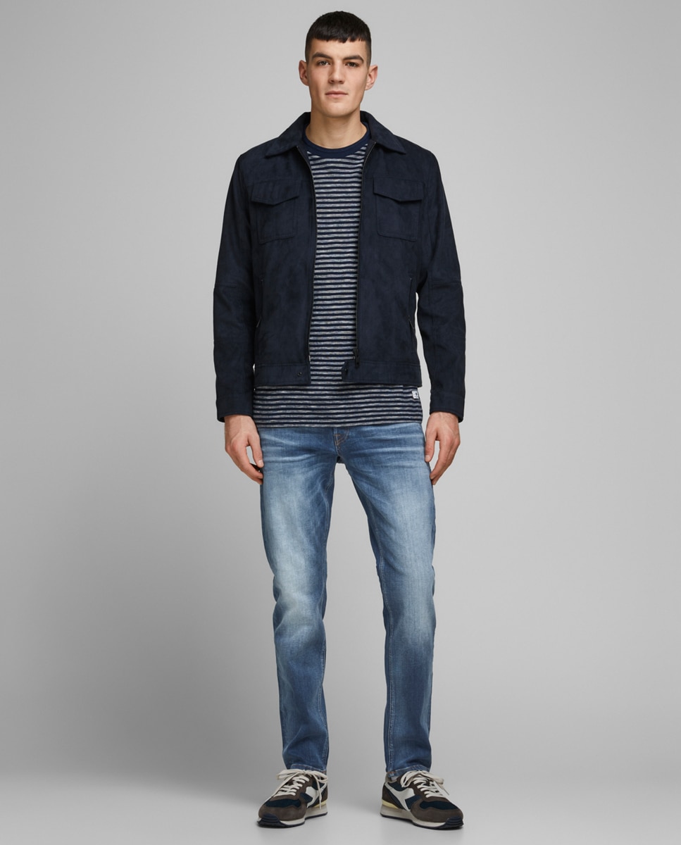 Jeans Mike relaxed comfort azuis Azul-9