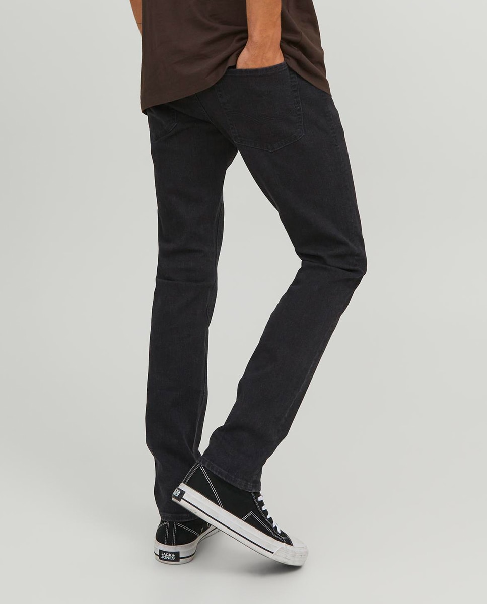 Jeans Slim Fit Preto-3