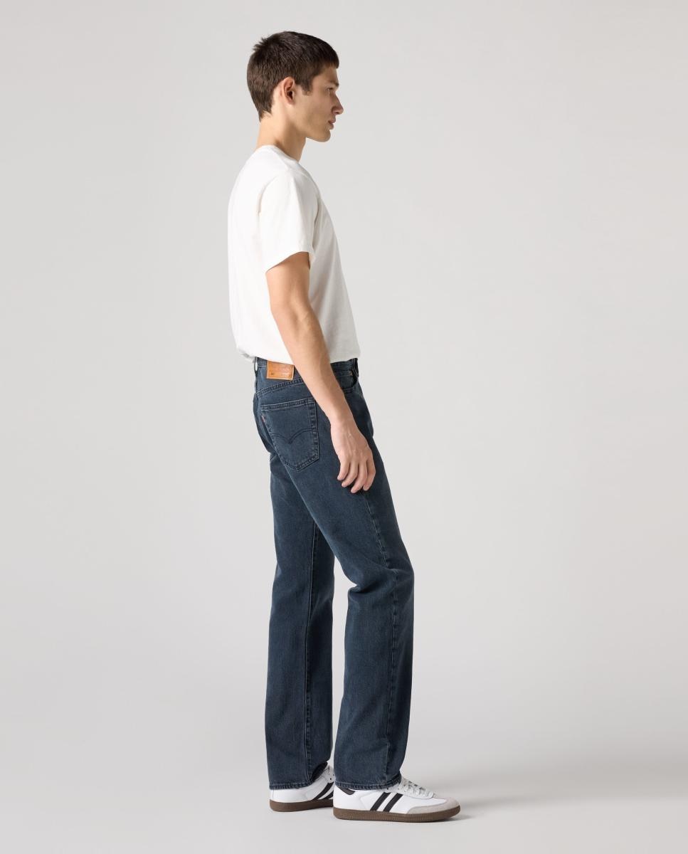 Jeans 501® Original Straight Stretch Azul-marinho-5