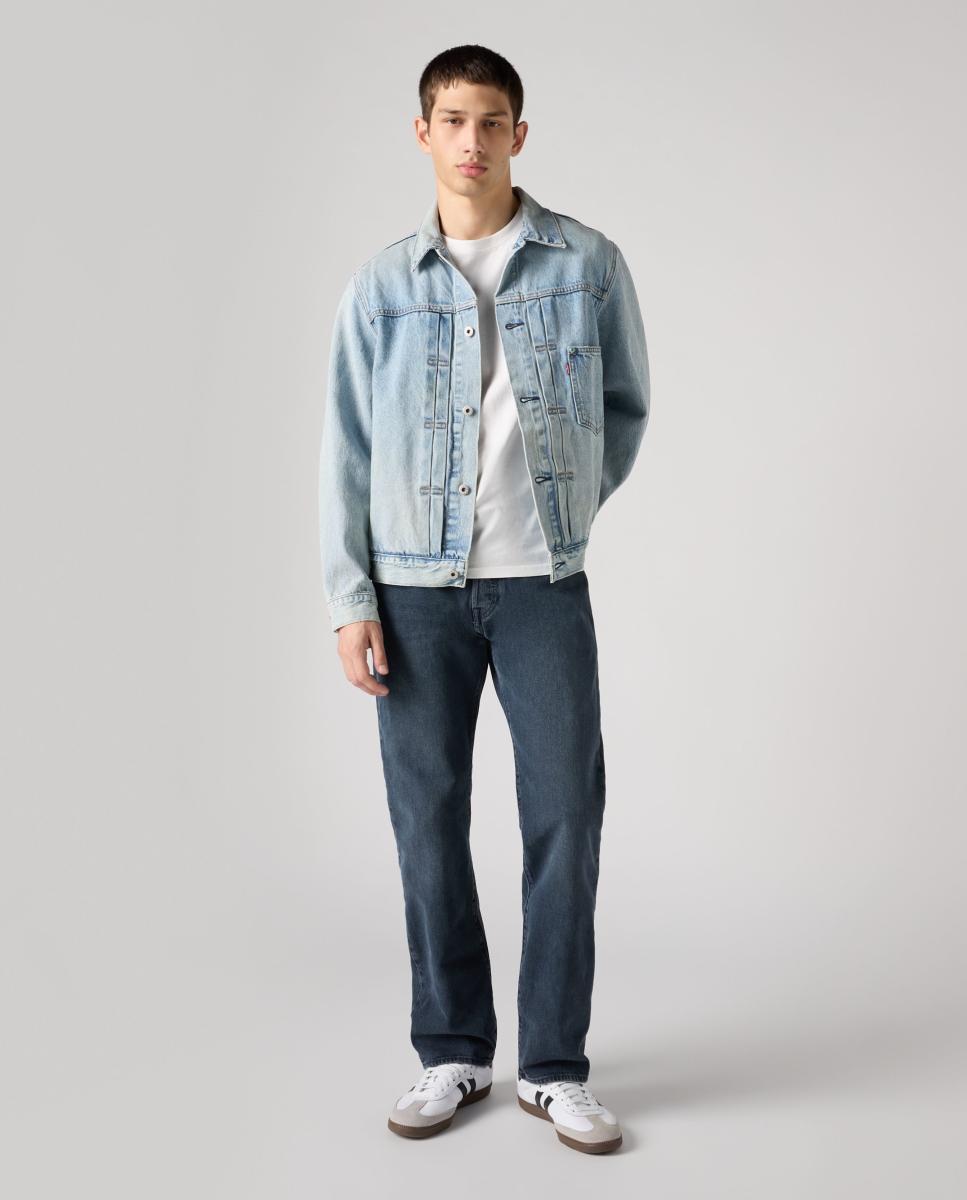 Jeans 501® Original Straight Stretch Azul-marinho-10