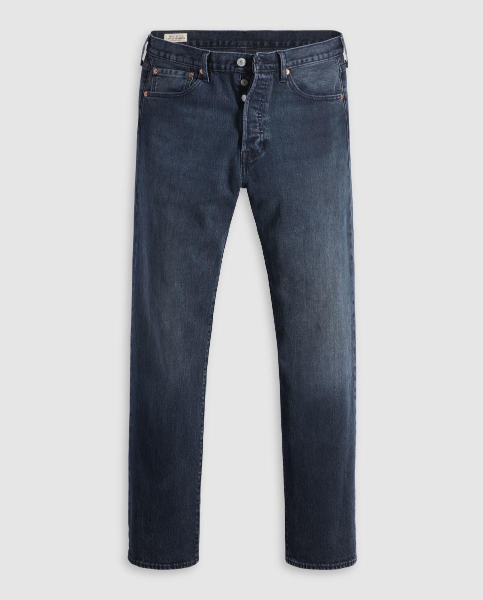Jeans 501® Original Straight Stretch Azul-marinho-6