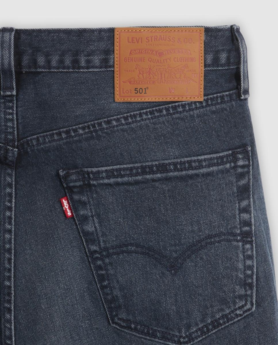Jeans 501® Original Straight Stretch Azul-marinho-8