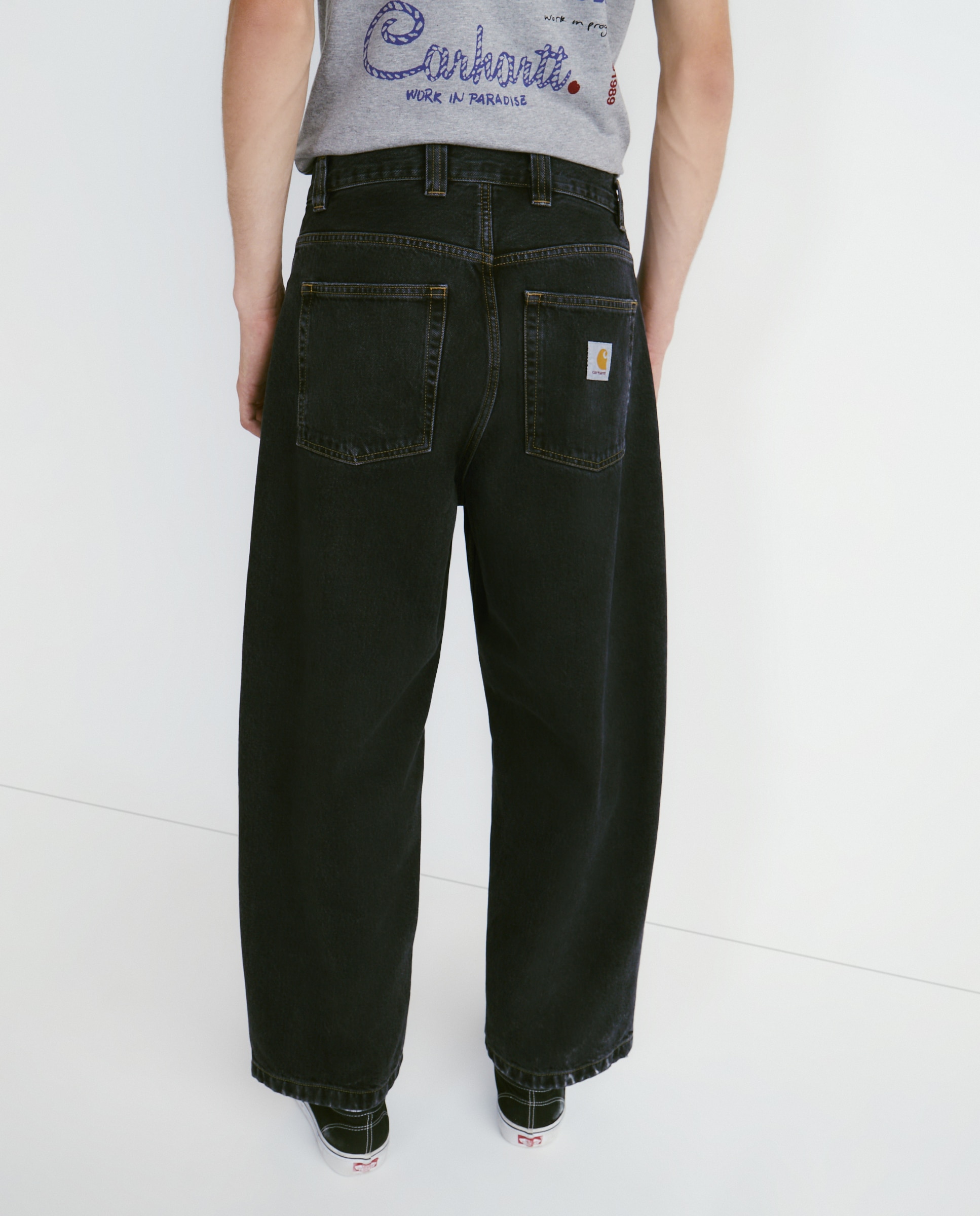 Jeans de Algodão Preto-3
