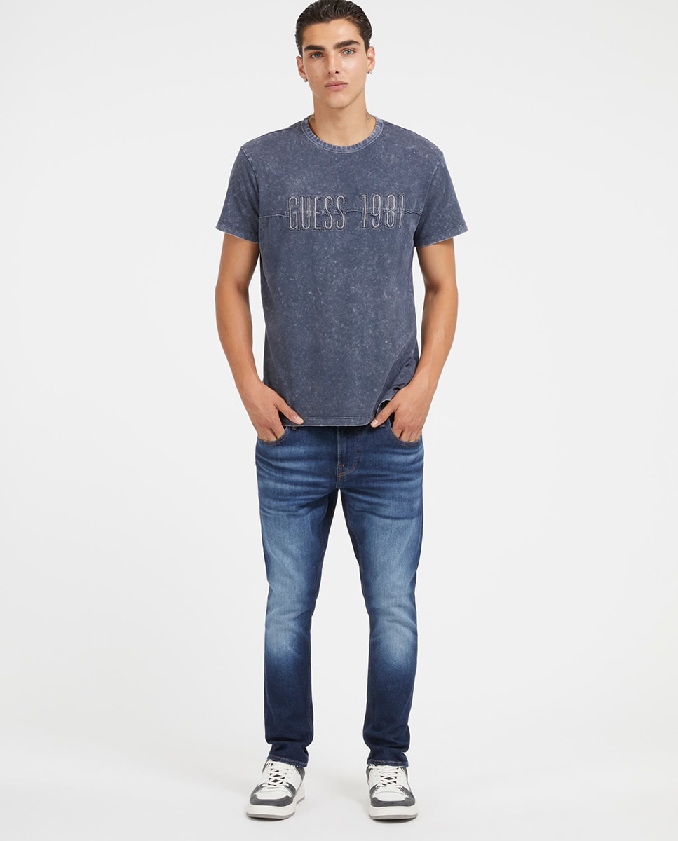 Imagem 0 de Jeans Modelo Miami Skinny - Azul-Escuro