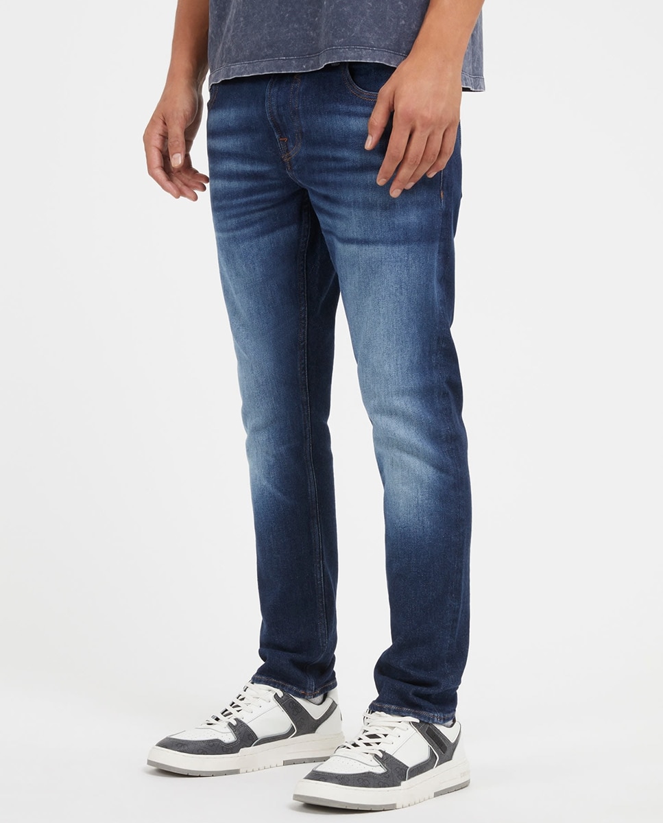 Jeans Modelo Miami Skinny - Azul-Escuro Azul-marinho-2