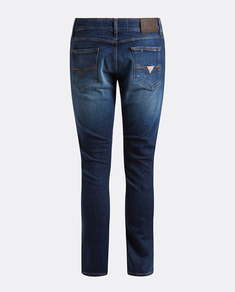 Jeans Modelo Miami Skinny - Azul-Escuro Azul-marinho-4