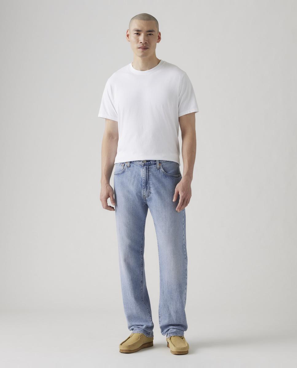 Vaquero de hombre 555™ Relaxed Straight con toque de lino - Levi's - Azul claro Azul claro-1