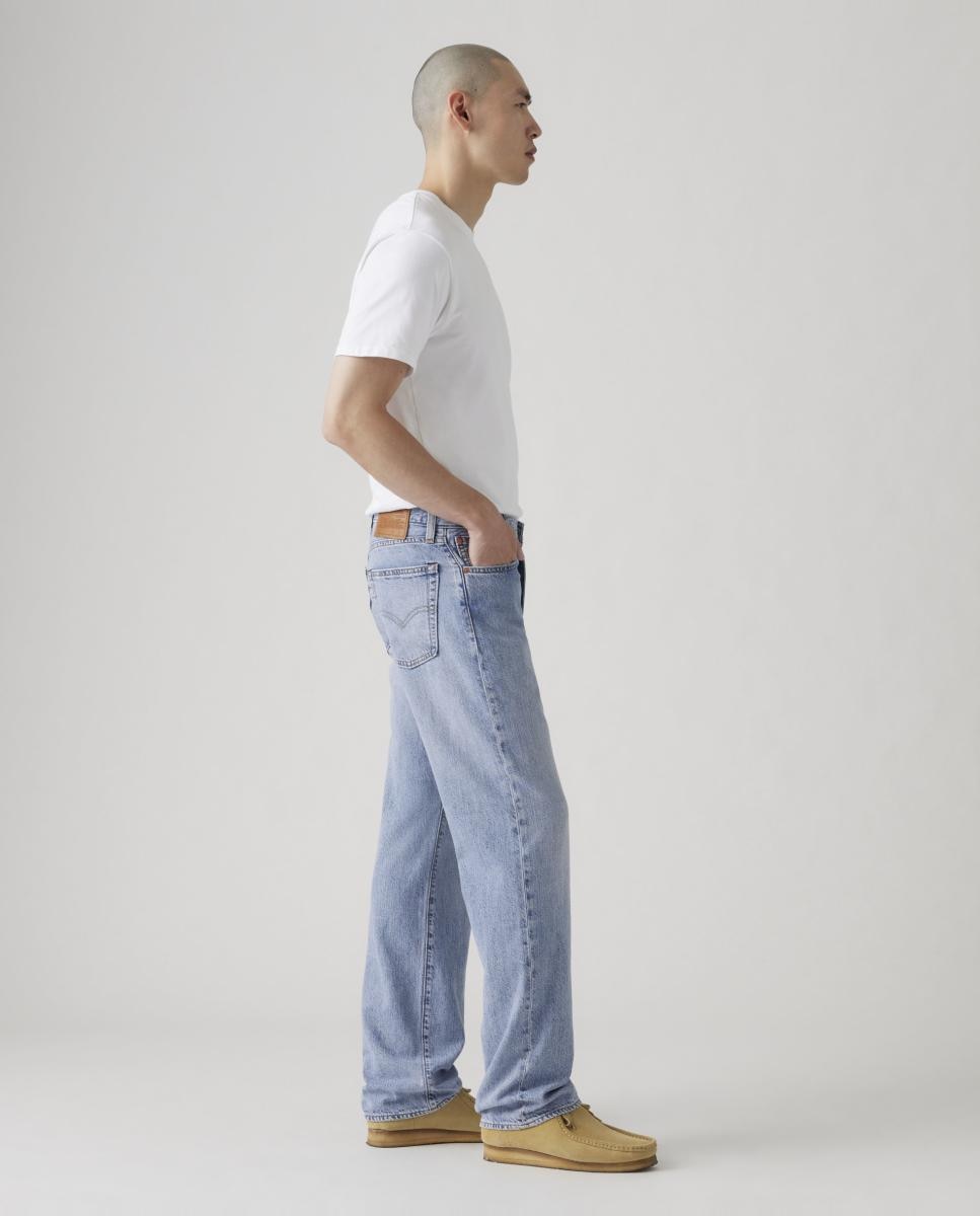 Vaquero de hombre 555™ Relaxed Straight con toque de lino - Levi's - Azul claro Azul claro-4