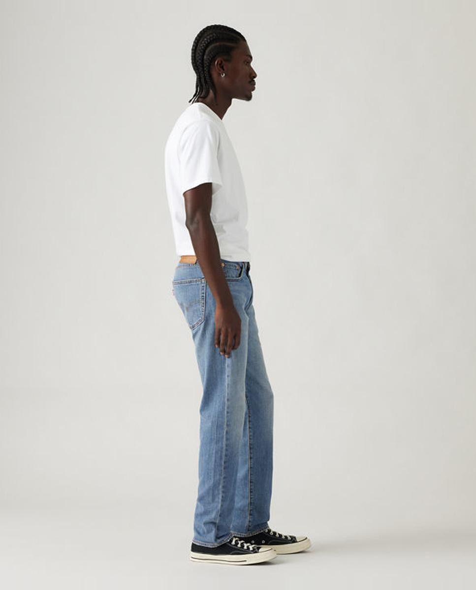 Jeans 502™ Taper com Toque de Linho Azul-5