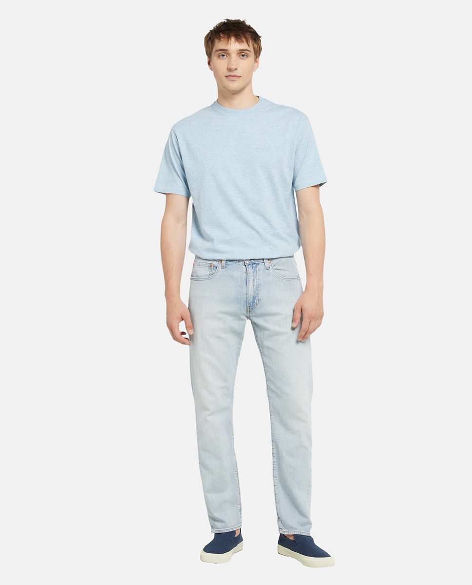 Jeans 502™ Taper com Toque de Linho Azul-claro-1