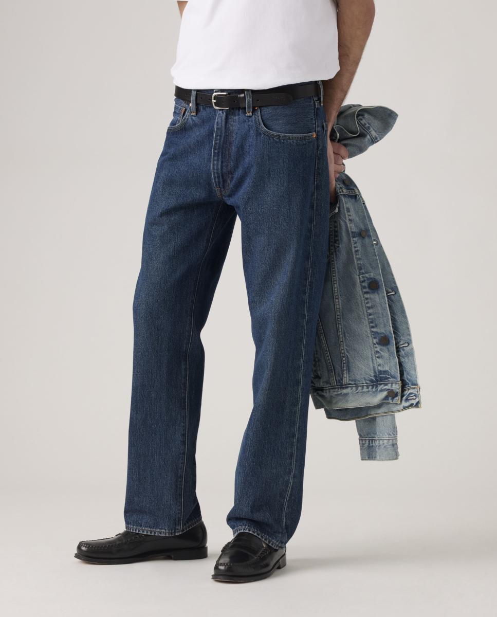 Jeans 502™ Taper com Toque de Linho Azul-claro-2