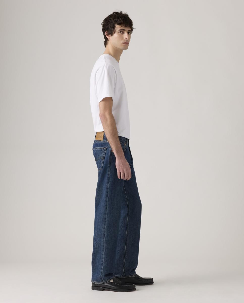 Jeans 502™ Taper com Toque de Linho Azul-claro-5