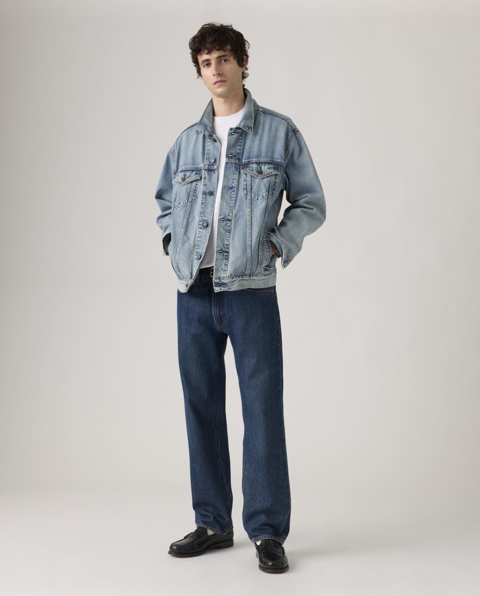 Jeans 502™ Taper com Toque de Linho Azul-claro-8