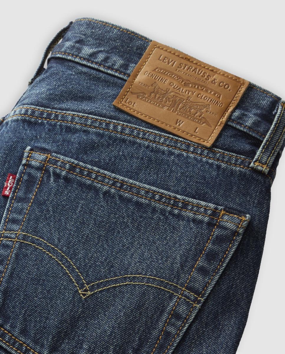 Jeans 502™ Taper com Toque de Linho Azul-claro-7