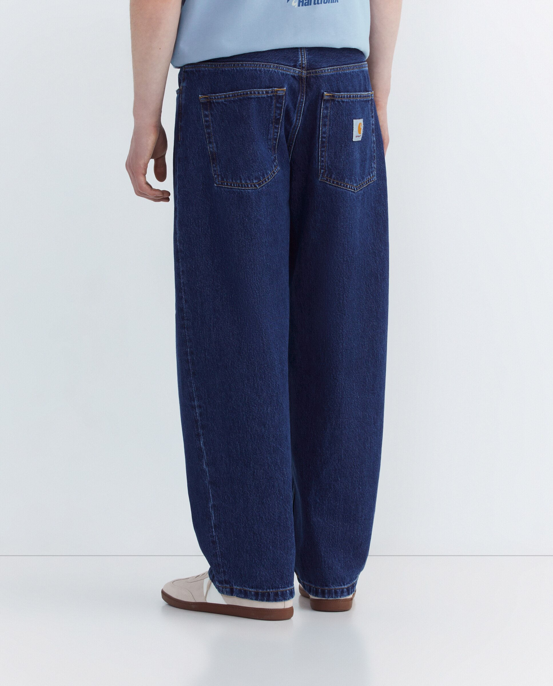 Jeans de Algodão Azul-2