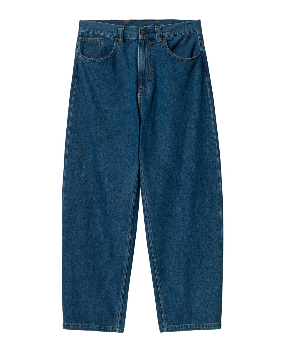 Jeans de Algodão Azul-5
