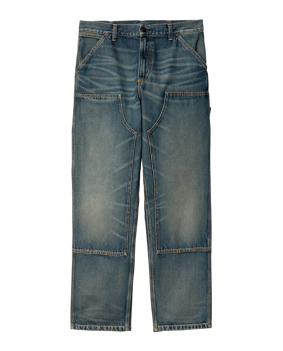 Calças Double Knee Pant Azul-5