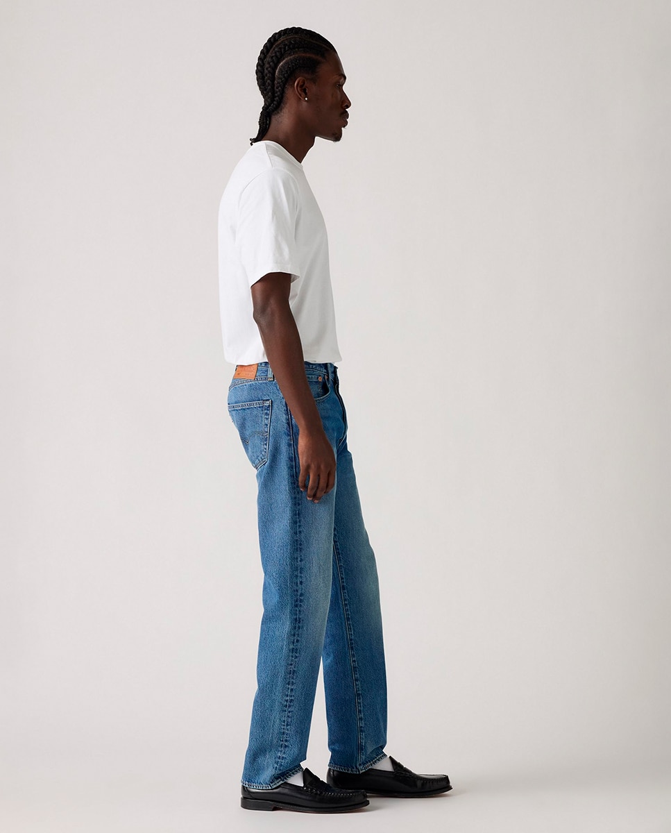 Jeans 501® Original Straight de Algodão Azul-índigo-2