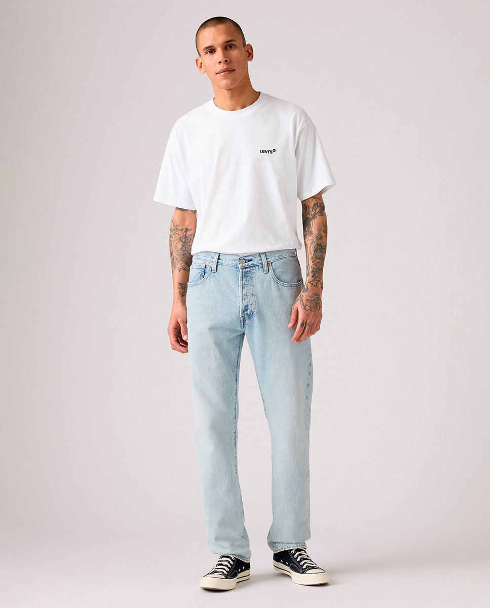 Imagem 0 de Jeans 501® Original Straight de Algodão