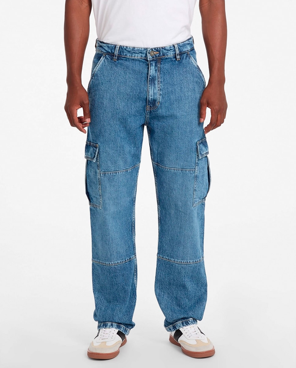 Jeans g17 Cargo Azul-2