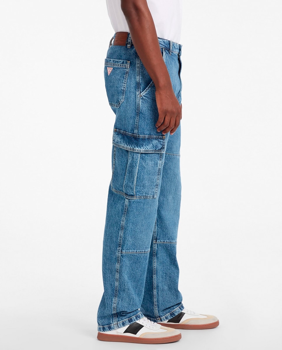 Jeans g17 Cargo Azul-4