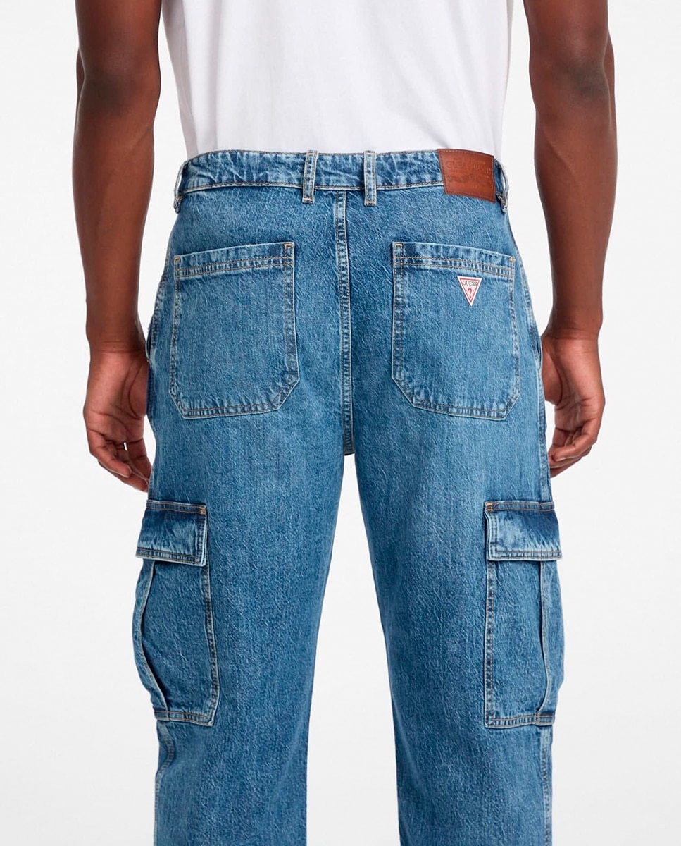 Jeans g17 Cargo Azul-5