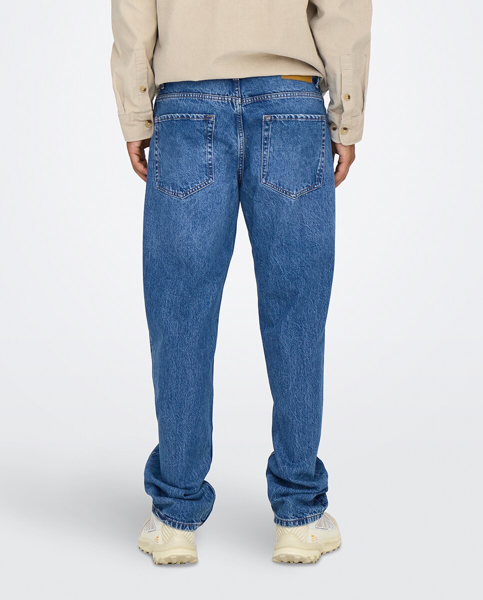 Jeans Straight Azul-3